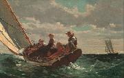 Winslow Homer Breezing up (mk09) oil on canvas